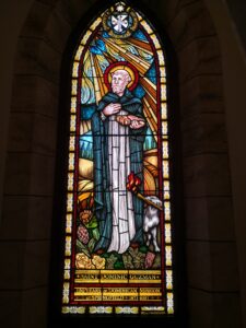 completed window of saint benedict