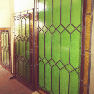 newly made stained glass windws