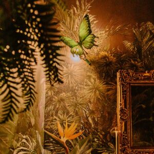 butterfly glass light