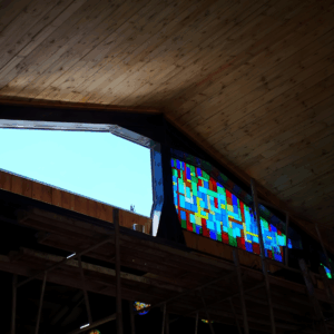 Installing the bar windows at Hey Joe's