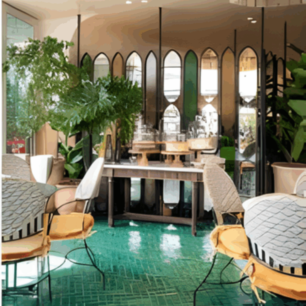 Room divider at Tashas Lynnwood